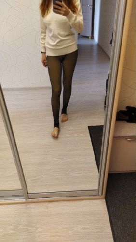 Customer photo review of Collants d'hiver en laine polaire