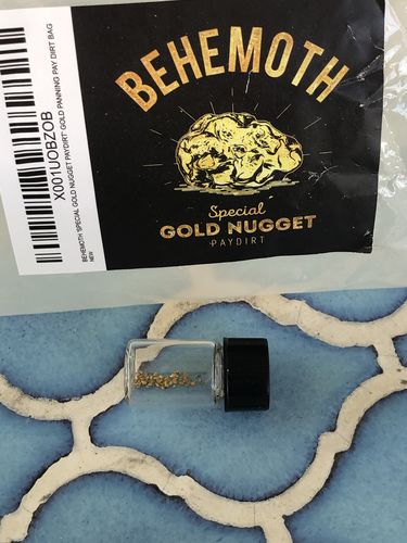 Customer photo review of Dutchman's 'SECRET NUGGET' Gold Paydirt - Gold Prospecting Concentrate