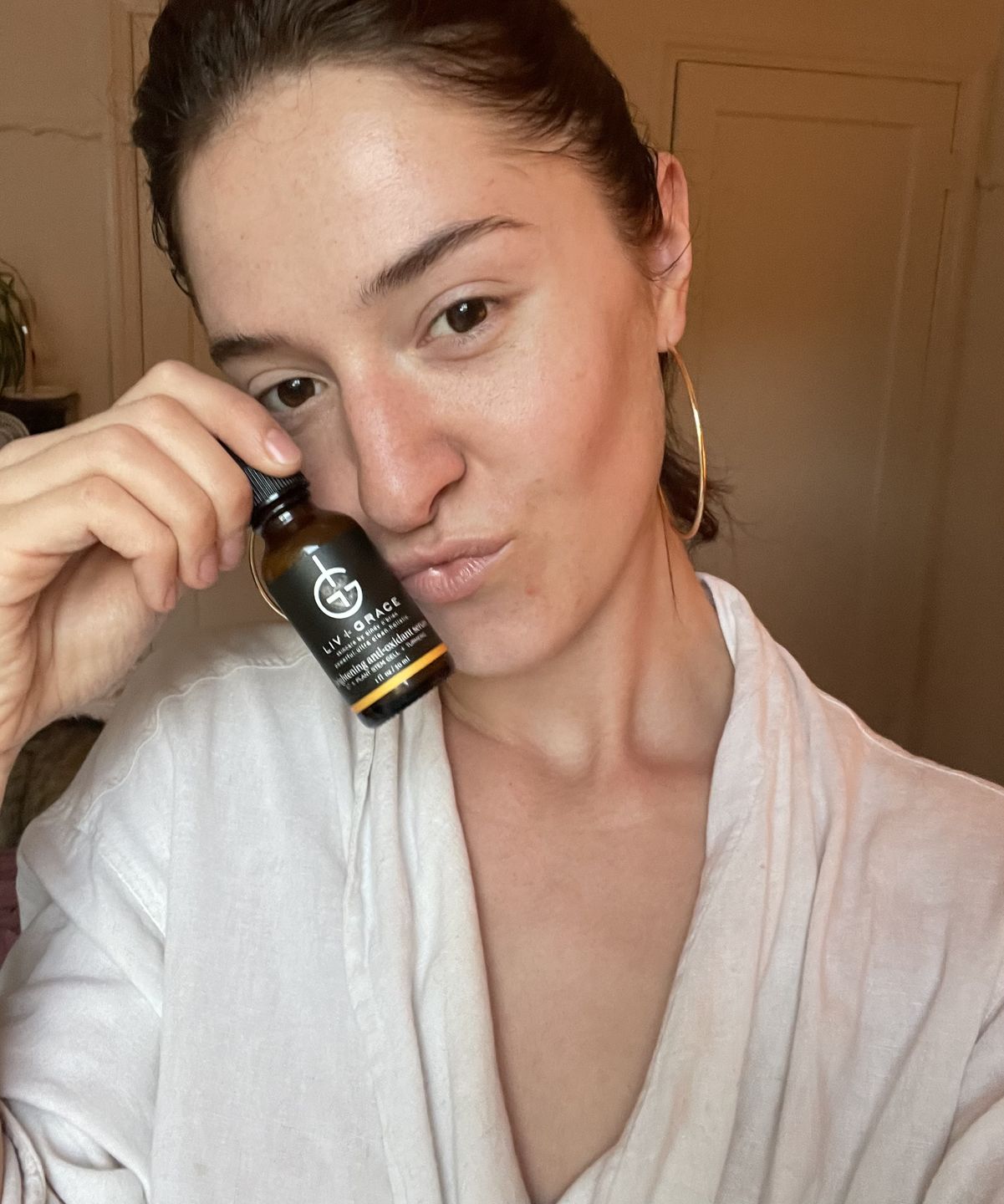 Customer photo review of Brightening Anti-Oxidant Serum (BAOS)