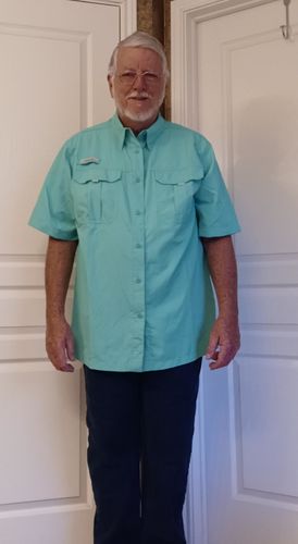 Customer photo review of Men’s Fourche Mountain Short Sleeve River Guide Fishing Shirt