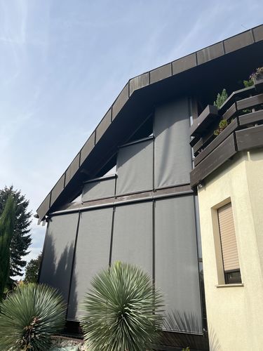 Customer photo review of SmartWings Motorized Outdoor Shades 5% Openness