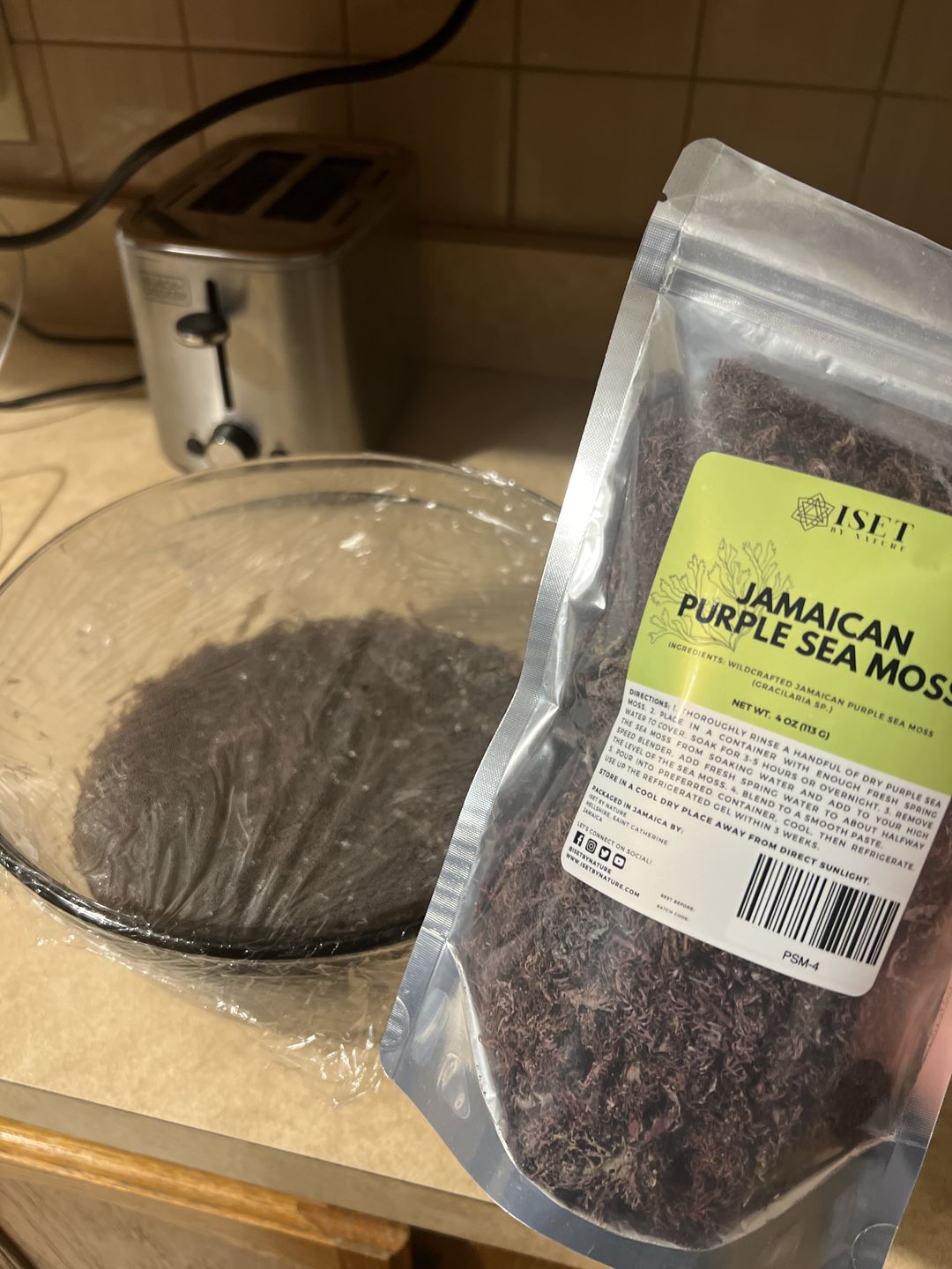 Customer photo review of Jamaican Purple Sea Moss (Raw, Wildcrafted)
