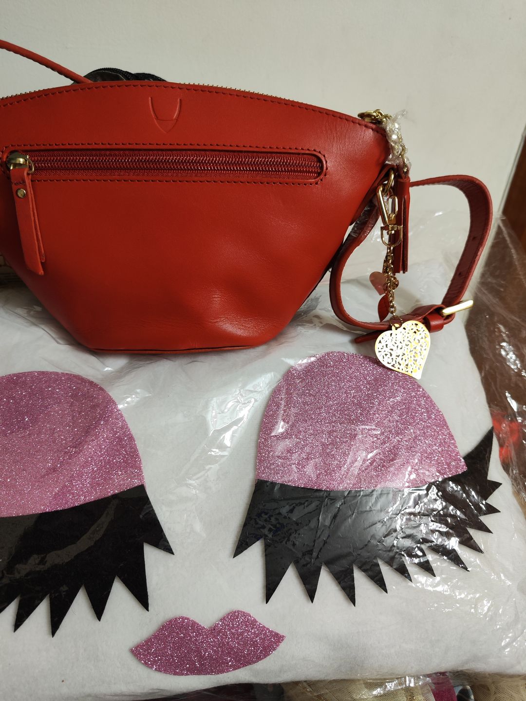 Customer photo review of Bag Charm Heart