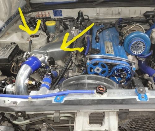 Customer photo review of Nissan Rb20 65mm Aluminum Turbo Throttle Body