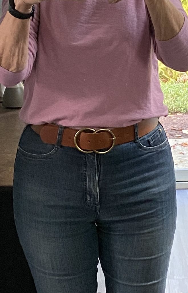 Customer photo review of Most Wanted 1.75" Double Ring Belt (Tan)