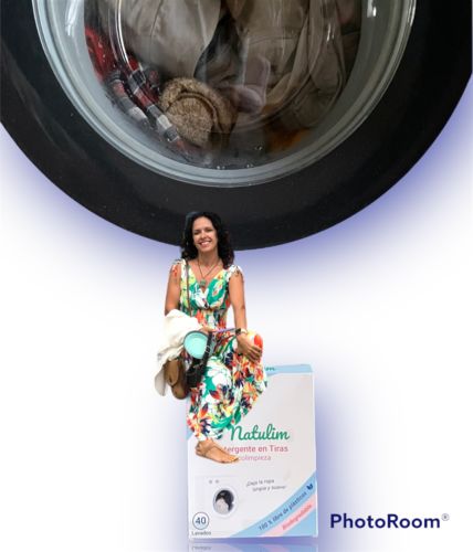 Customer photo review of Eco-Tiras de Detergente 40 lavados Natulim