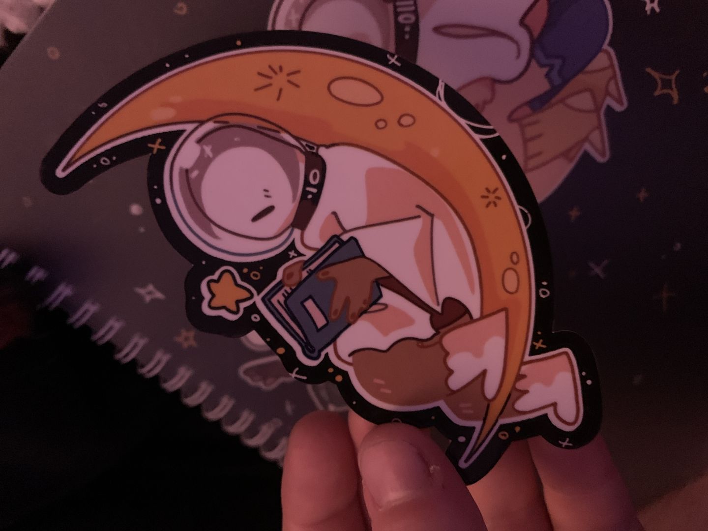 Customer photo review of Cute Space Ghost Stickers! : V5
