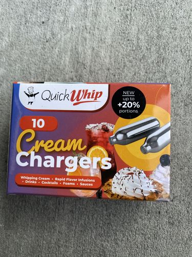 Customer photo review of *NEW 2022* QuickWhip PRO 9g! Cream Chargers - 10pks