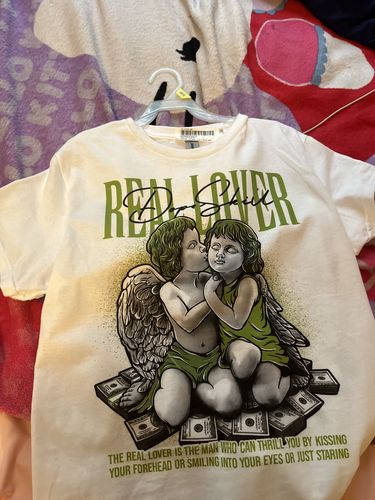 Customer photo review of Dunk Low 'Chlorophyll' DopeSkill T-Shirt Real Lover Graphic