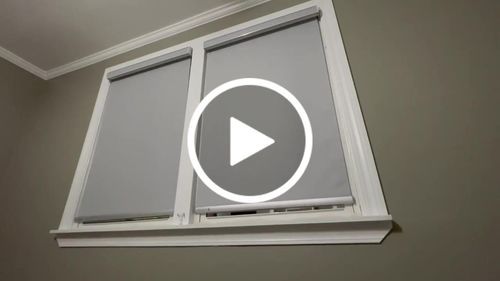 Customer video review of SmartWings Motorized Roller Shades 100% Blackout Essential
