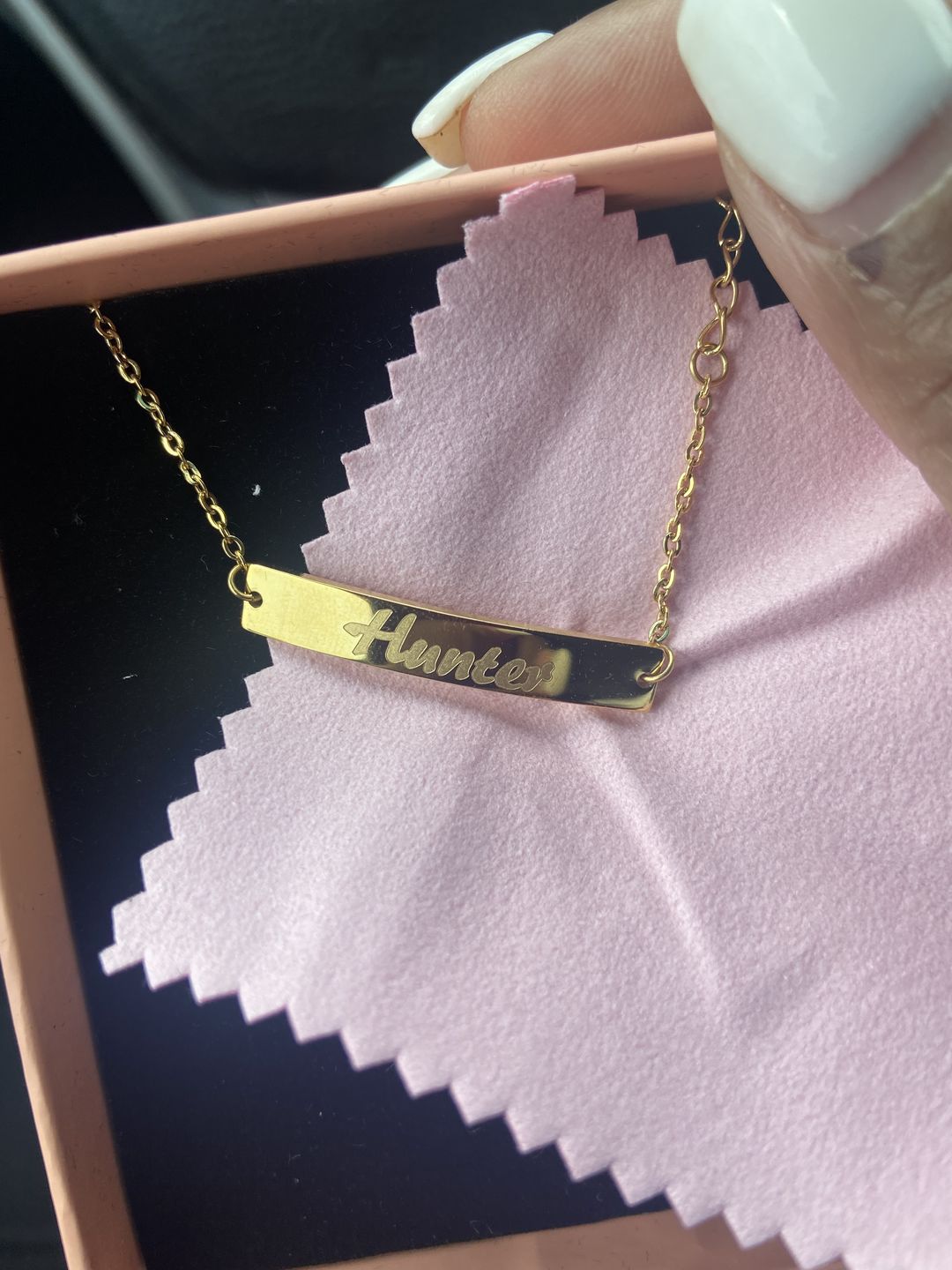 Customer photo review of Baby Name Bracelet