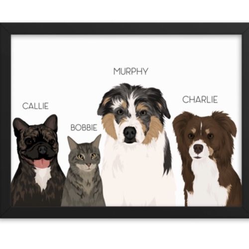 Customer photo review of Custom Pet(s) Portrait