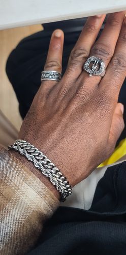 Customer photo review of Rope Bracelet (Silver) 5mm