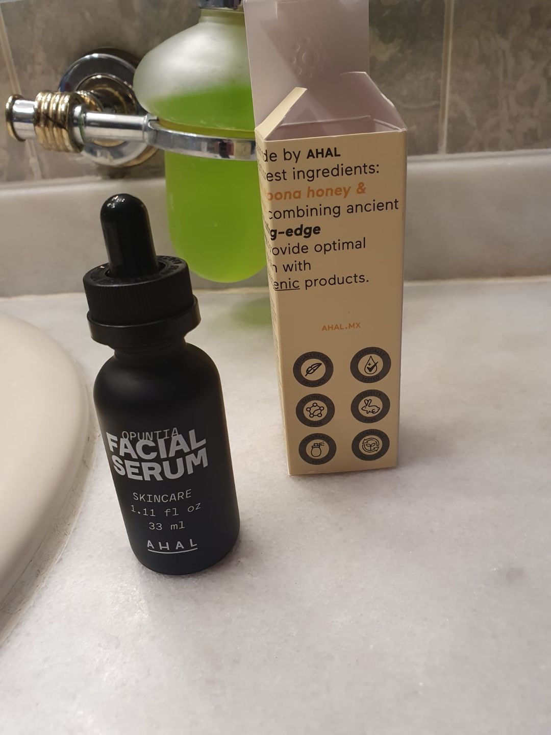 Customer photo review of Opuntia Facial Serum / Suero Facial Opuntia
