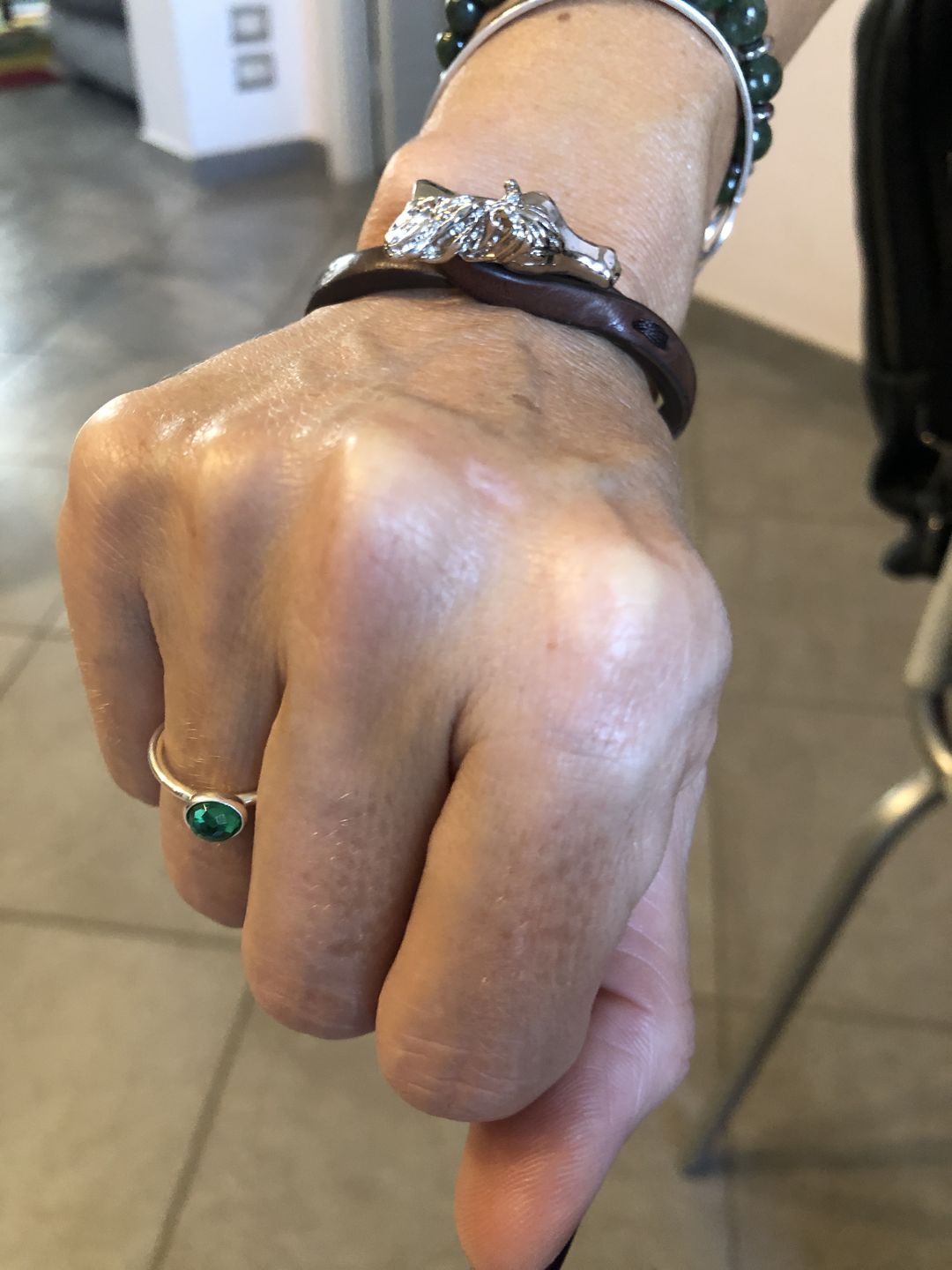 Customer photo review of Bracciale pelle Geo Cavallo Tulsi