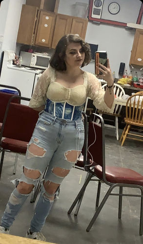 Customer photo review of Van Gogh underbust corset belt