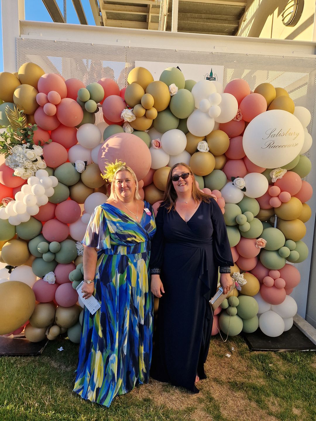 Customer photo review of Isabelle Blue Yellow Float Sleeve Maxi Dress