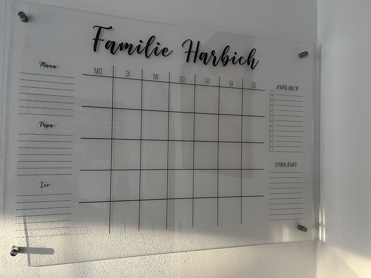 Customer photo review of 3-Namen Familienplaner