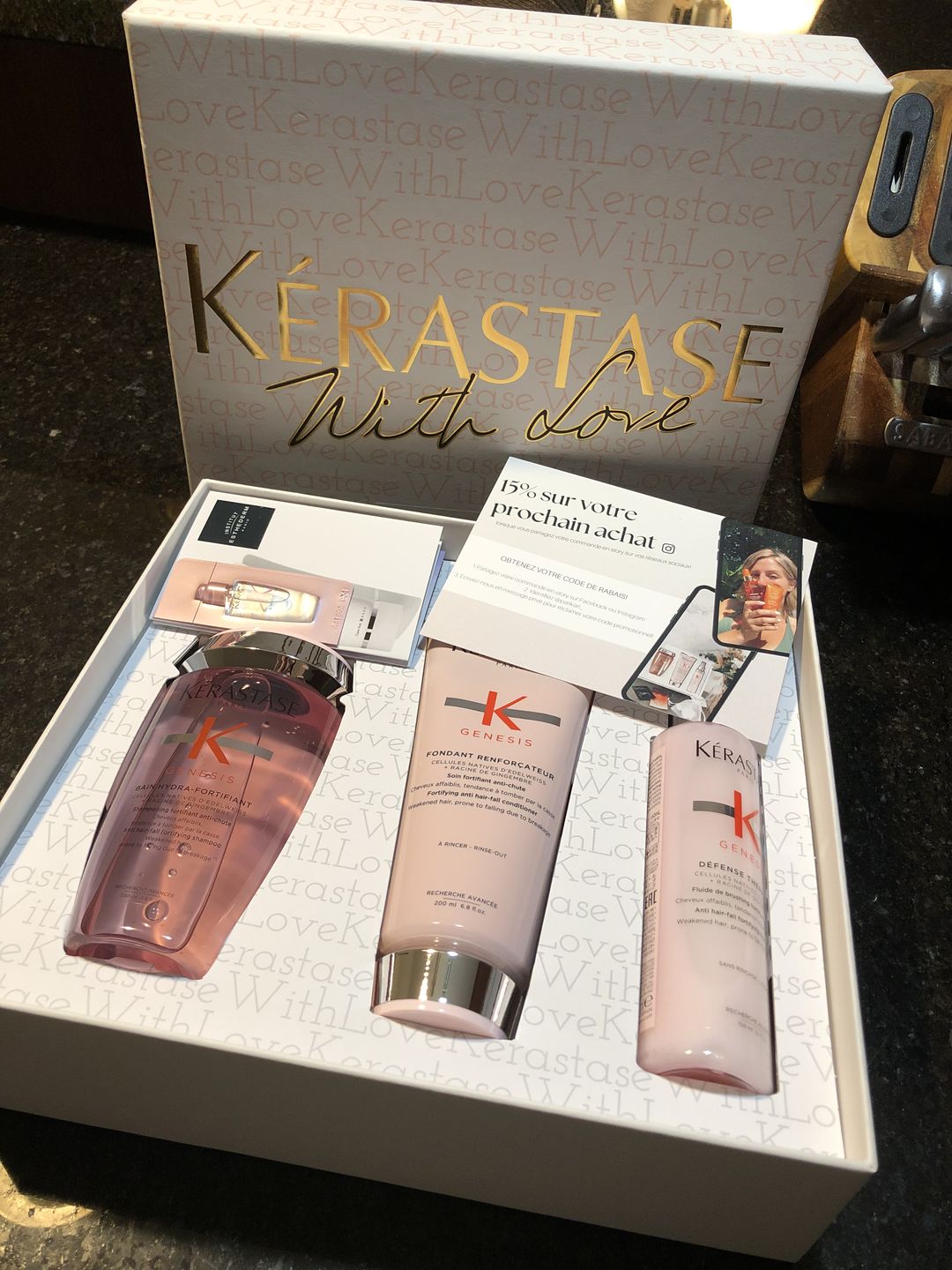 Customer photo review of Coffret Noël Kérastase - Genesis