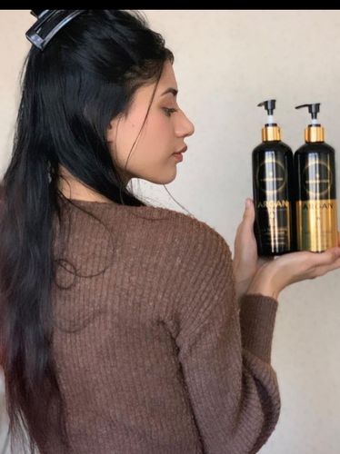 Customer photo review of Hair Thickening With Argan Oil - 10 Minute Miracle - Mask Bundle