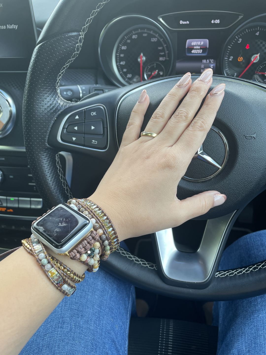 Customer photo review of Moonlight Goddess Apple Watch Strap