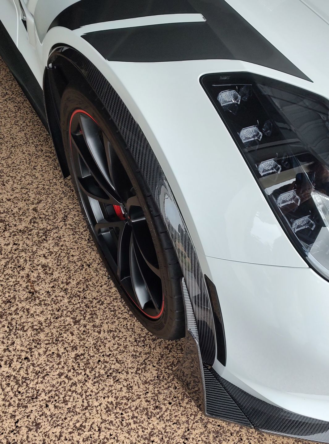 Customer photo review of Corvette C7 Front Fender Flares Wheel Trim