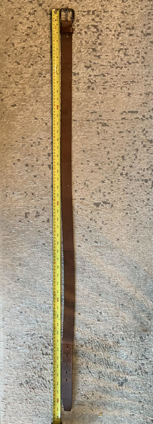 Customer photo review of Brown Leather Belt - 35 mm Full Grain Distressed Leather Belt