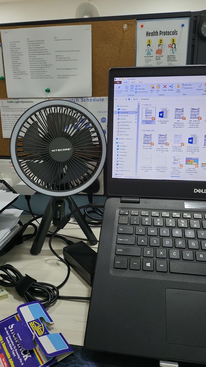 Customer photo review of NEF10 - LED Fan (10,000mAh)