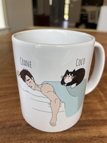 Customer photo review of Personalized Cat Dad Mug