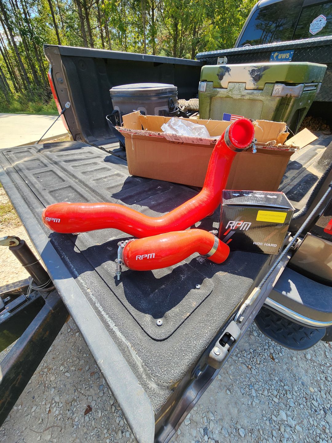Customer photo review of RPM-SxS Can Am Maverick X3 Full Silicone Charge Tubes Kit R & RR