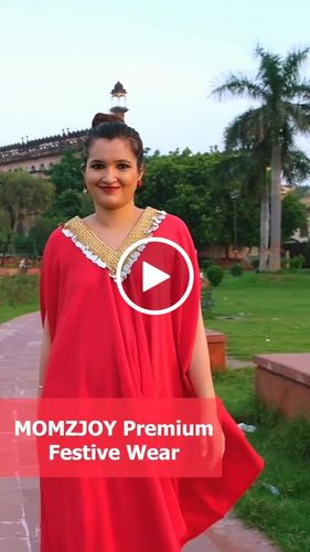 Customer video review of Regal Crimson Maternity Poncho + Bump Band Bottom (2 pc)