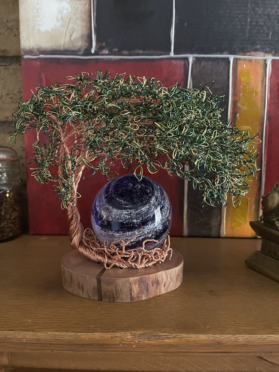Customer photo review of Reading Tree Of Life with Tranquil Swirl Orb