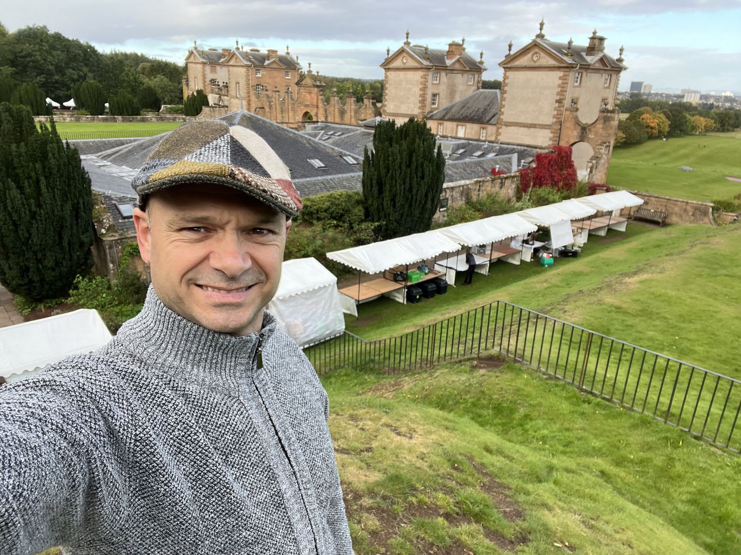 Customer photo review of Erin Cap Patchwork Tweed