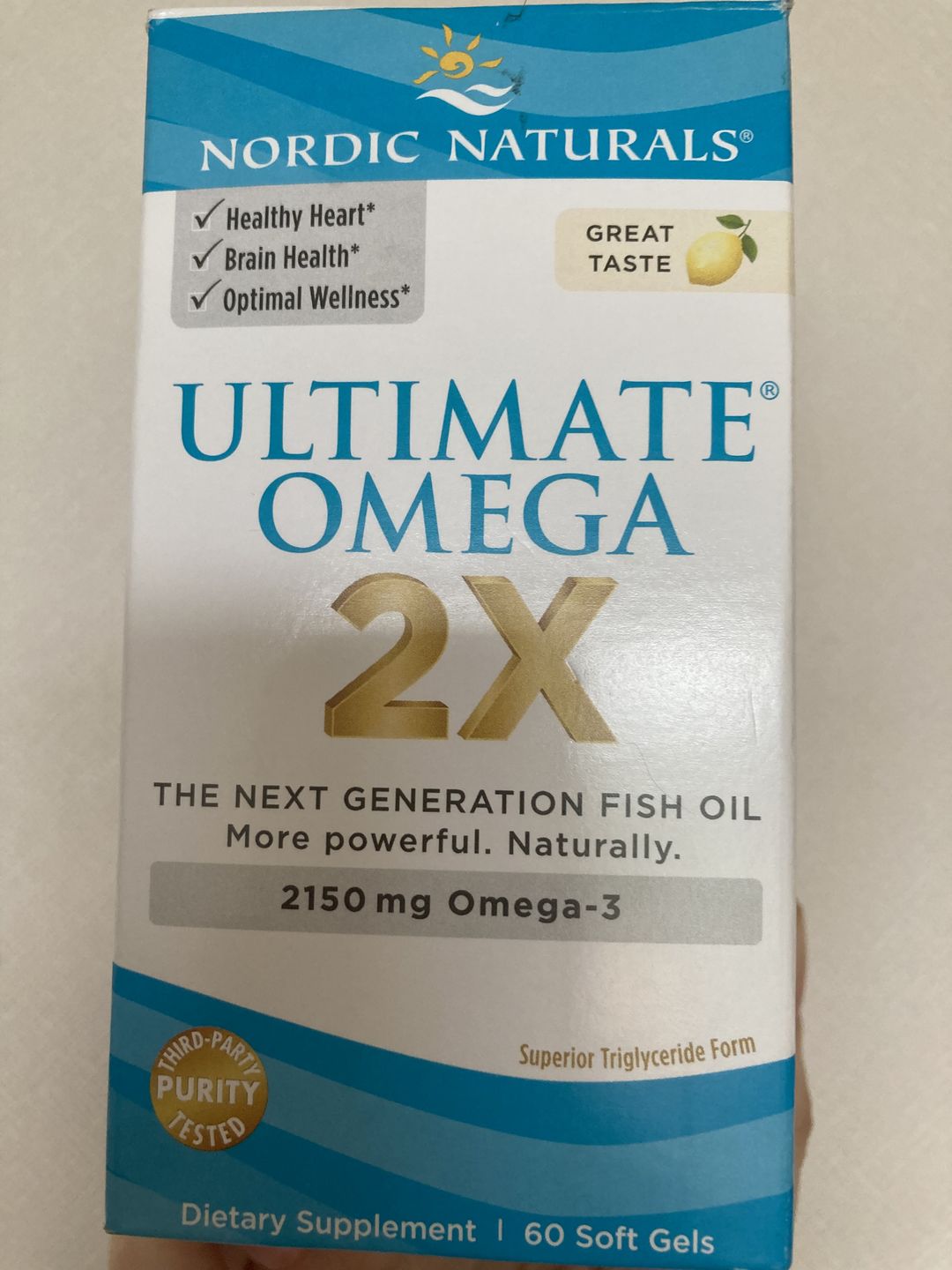 Customer photo review of Ultimate Omega-3  2X 2.150 mg-60 softgels