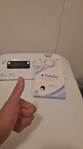 Customer photo review of Eco-Tiras de Detergente 40 lavados Natulim