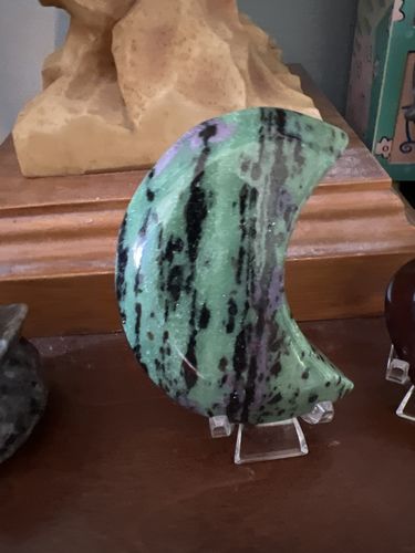 Customer photo review of Ruby Zoisite Moons- LARGE