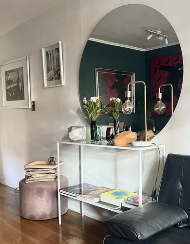 Customer photo review of Arrimo 100 doble nivel Blanco GLASS