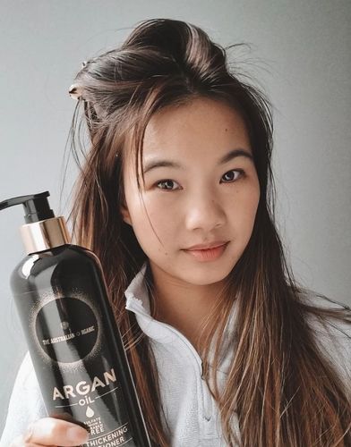 Customer photo review of Hair Thickening With Argan Oil - 10 Minute Miracle - Mega Bundle