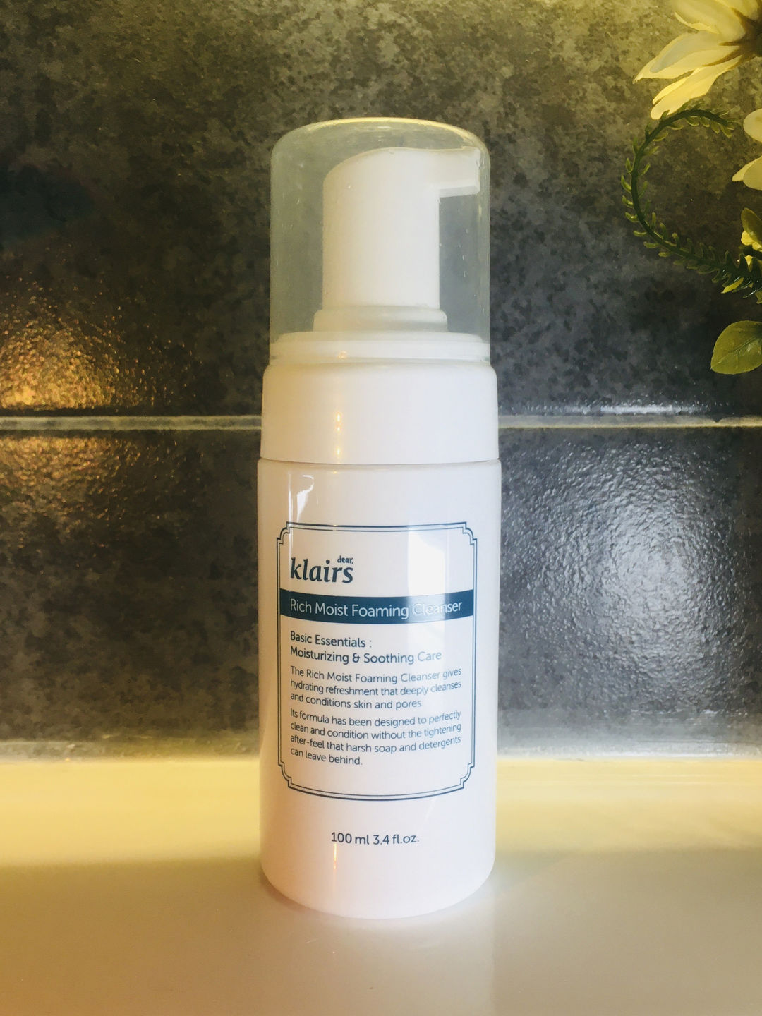 Customer photo review of Dear Klairs Rich Moist Foaming Cleanser 100 ml