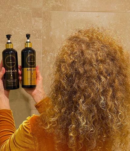 Customer photo review of Hair Thickening With Argan Oil - 10 Minute Miracle - Mega Bundle