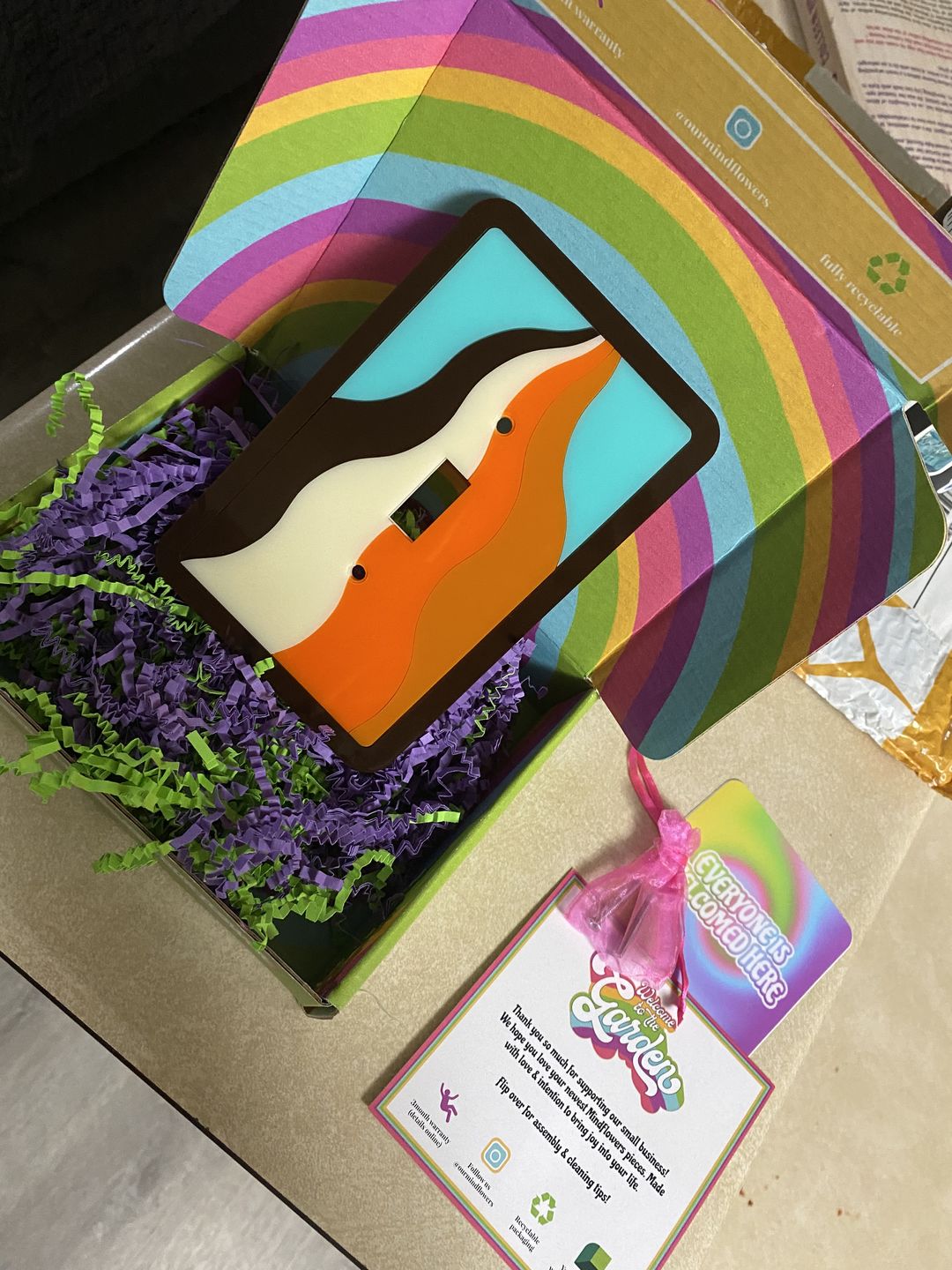 Customer photo review of Smoke Trail Light Switch Cover