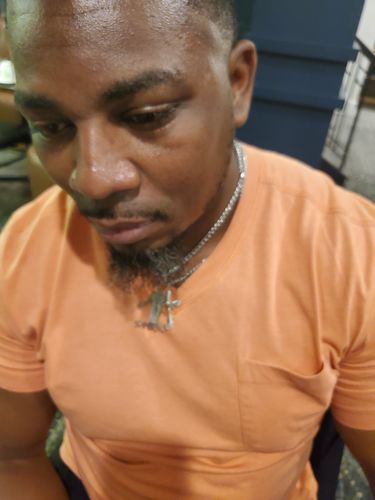 Customer photo review of Lovers Charm™ 18K Custom Engraved Necklace