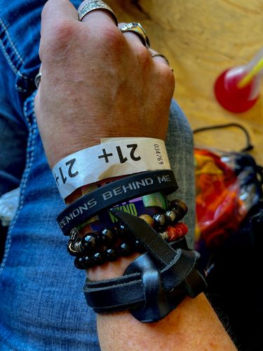 Customer photo review of THE SCREAMER – “THE LOUDER THAN LIFE FESTIVAL BRACELET”