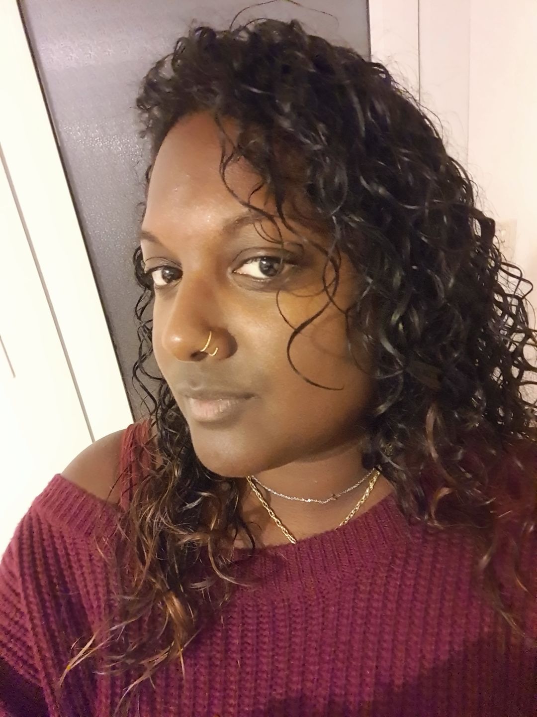 Customer photo review of Le double piercing