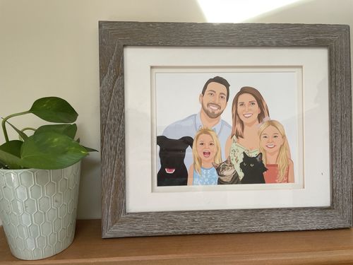 Customer photo review of Custom Fur-mily Portrait