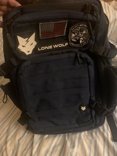 Customer photo review of Gen 3 Blue 45L Backpack