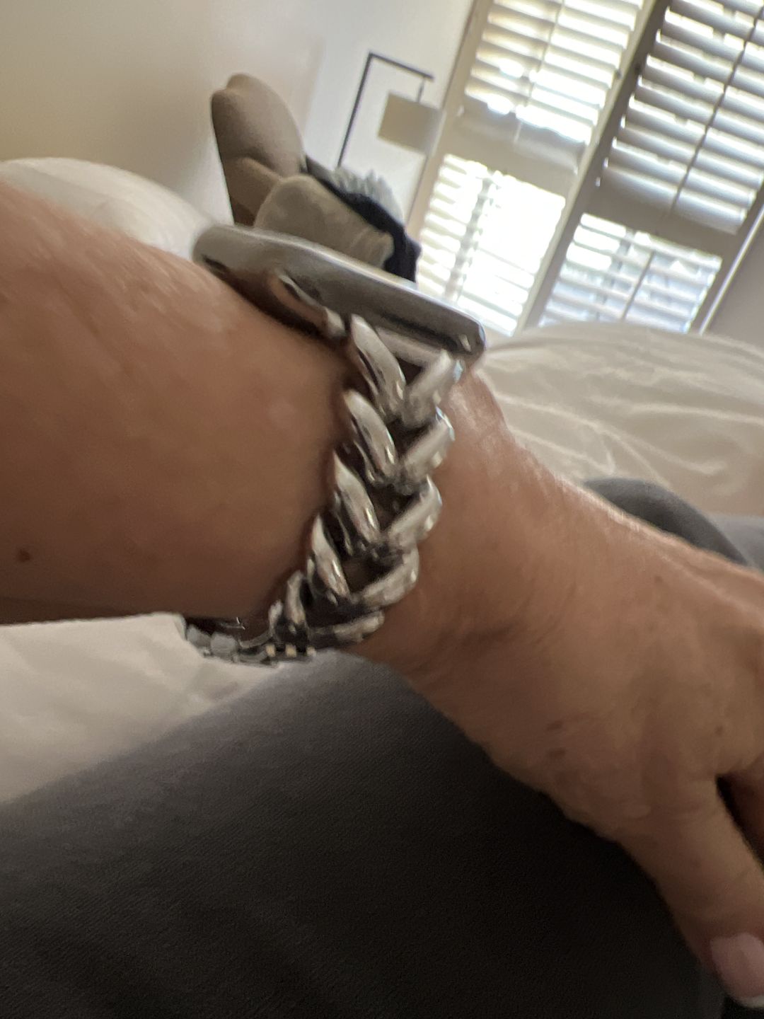 Customer photo review of Herringbone Band for the Apple Watch