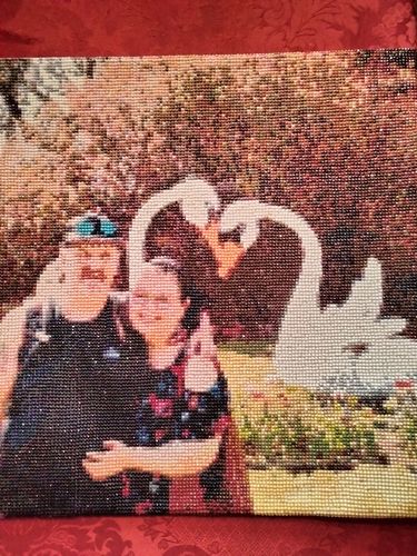 Customer photo review of Eigen Foto Diamond Painting