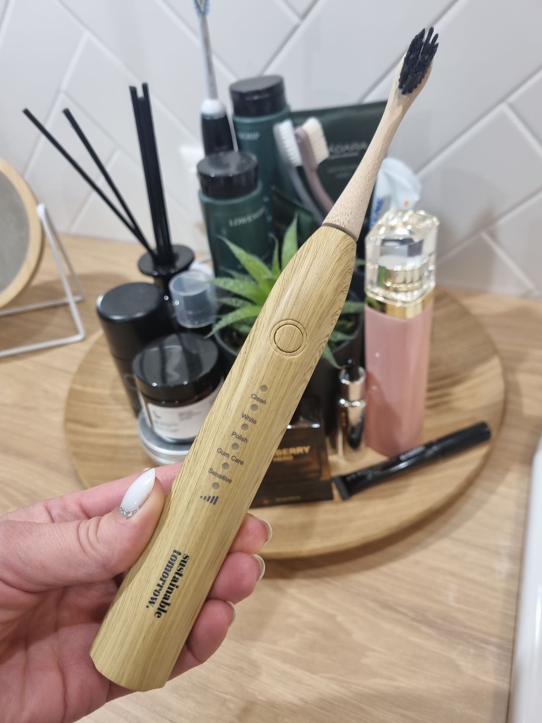 Customer photo review of Bamboo Electric Toothbrush