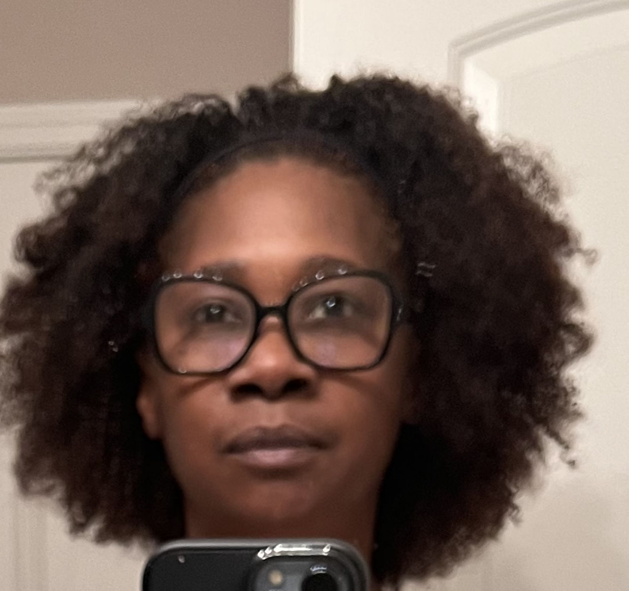 Customer photo review of Mary Afro Kinky Curly Human Hair Headband Wig